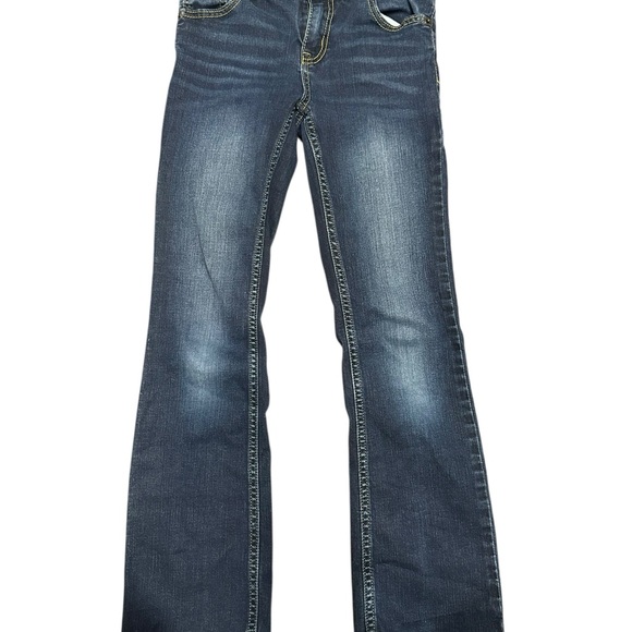 Cat & Jack Dark Blue Flare Jeans - Picture 1 of 4
